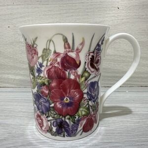 ROYAL KENDAL Fine Bone China‎ Coffee Tea Mug 3.75x3" Floral Made in England